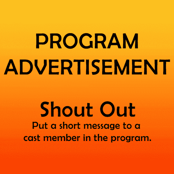 Program Ad - Shout Out